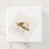 Egel Butterfly paddenstoel Woodland Baby shower Bedankjes Labels (In situ)