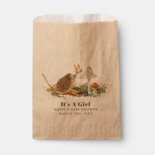 Egel Butterfly paddenstoel Woodland Baby shower Bedankzakje