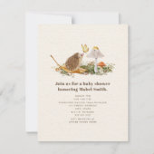 Egel Butterfly paddenstoel Woodland Baby shower Kaart (Voorkant)