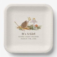 Egel Butterfly paddenstoel Woodland Baby shower