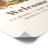 Egel Butterfly paddenstoel Woodland Baby shower Poster (Hoek)