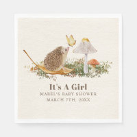 Egel Butterfly paddenstoel Woodland Baby shower