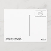 Egel-cactus in woestijnhabitat briefkaart (Achterkant)