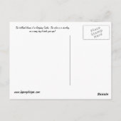 Egel CactusGlobe, Arizona Briefkaart (Achterkant)