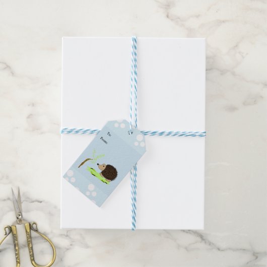 Egel Cadeaulabel (Met Touw)