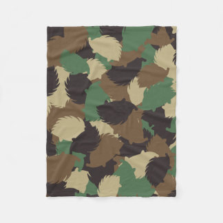 Egel camouflage fleece deken