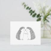 Egel Cute I Love You Post Card Briefkaart (Staand voorkant)