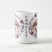 Egel Cute Wildlife Waterverf Ilustration Art Koffiemok (Center)