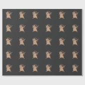 Egel Dab Pose - Dabbing Zoo Dierenvriend Gift Cadeaupapier (Vlak)