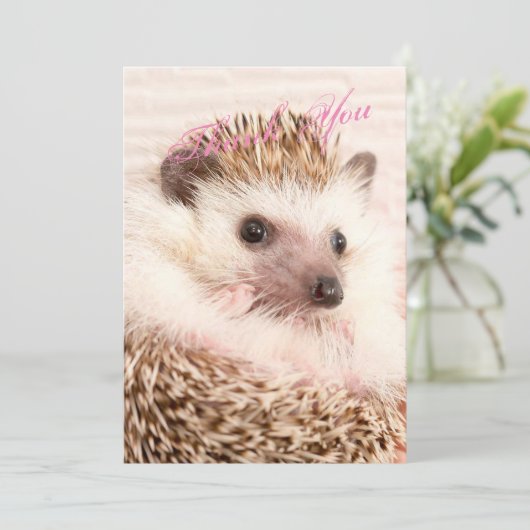 Egel Dank je wel Bedankkaart (Staand voorkant)