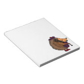 Egel die Bagpipes afspeelt Notitieblok (Schuin)