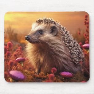 Egel Dier Wilde dieren Wildernis Kleurrijke kunst Muismat