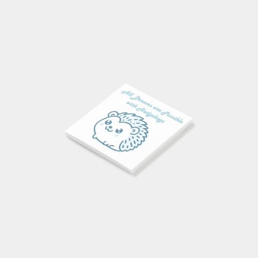Egel droom post het post-it® notes (Schuin)