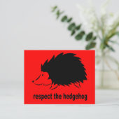 Egel - Eerbiediging van de egel Briefkaart (Staand voorkant)
