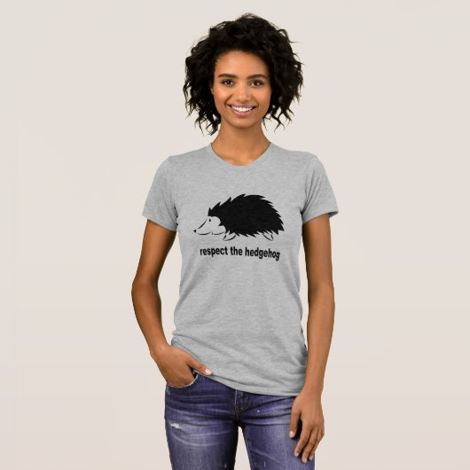 Egel - Eerbiediging van de Egel T-Shirt (Voorkant volledig)