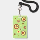 Egel-egel-kantoor-pas van de principaal badge (Achterkant met koord)