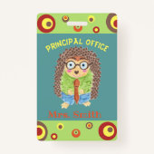 Egel-egel-kantoor-pas van de principaal badge (Voorkant)