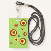 Egel-egel-kantoor-pas van de principaal badge (Achterkant met draagriem)