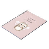 Egel Elfje met Bloemen Notitieboek (Linkerzijde)