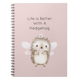 Egel Elfje met Bloemen Notitieboek