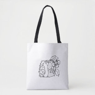 Egel en Aardbeien Tote Bag