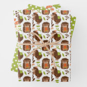 Egel- en Amanita-pakpapier Inpakpapier Vel (In situ)