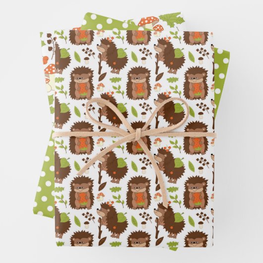 Egel- en Amanita-pakpapier Inpakpapier Vel (In situ)