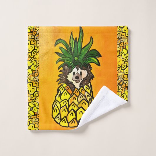 Egel en anananasdoeken SET Bad Handdoek (Wasdoekje)