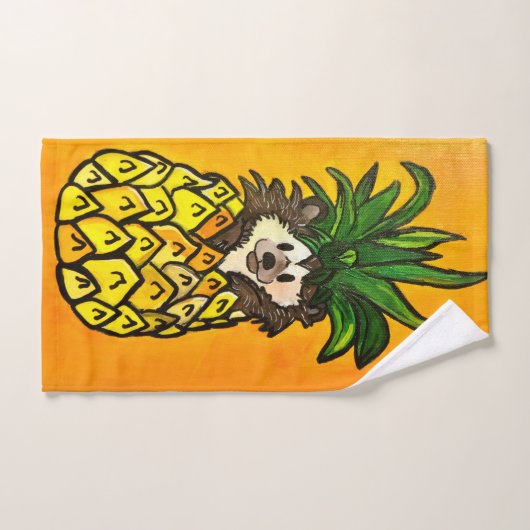 Egel en anananasdoeken SET Bad Handdoek (Handdoek)