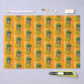 Egel en ananassenpapier tissuepapier (Craft)