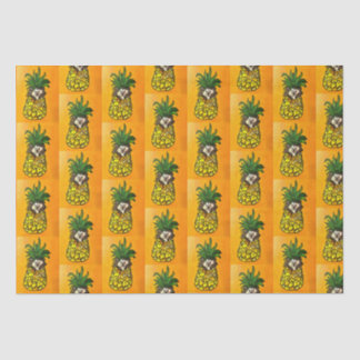 Egel en ananassenpapier tissuepapier