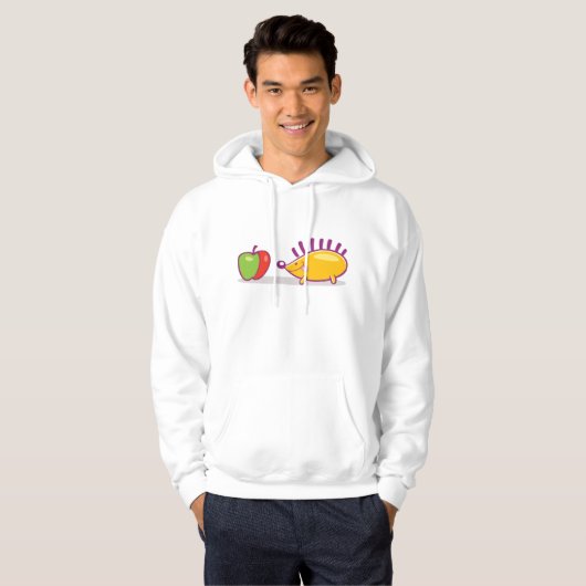 Egel en appel hoodie (Voorkant volledig)