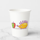 Egel en appel papieren bekers (Voorkant)