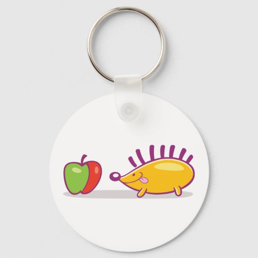 Egel en appel sleutelhanger (Achterkant)