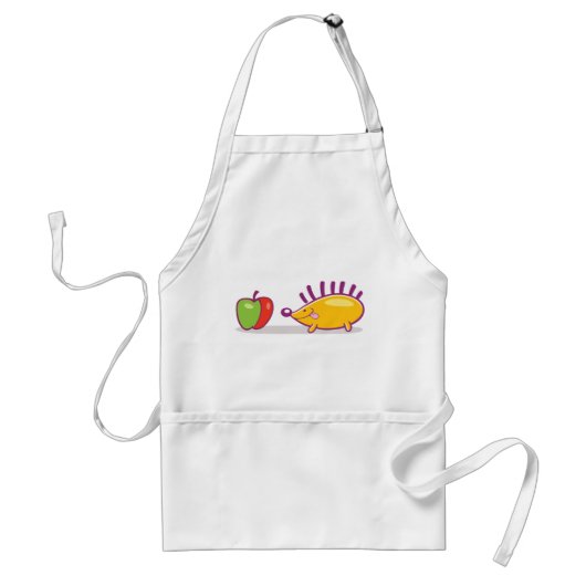 Egel en appel standaard schort (Voorkant)