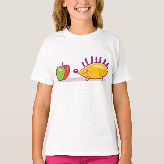 Egel en appel t-shirt (Voorkant)
