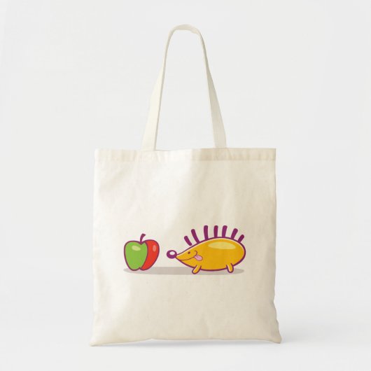 Egel en appel tote bag (Voorkant)