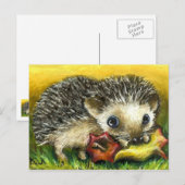 Egel en appelbriefkaarten briefkaart (Voorkant / Achterkant)