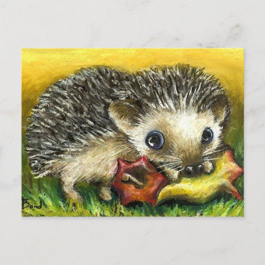 Egel en appelbriefkaarten briefkaart (Voorkant)