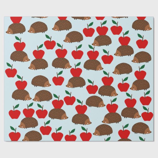 Egel en appelen Verpakkingspapier Cadeaupapier (Vlak)