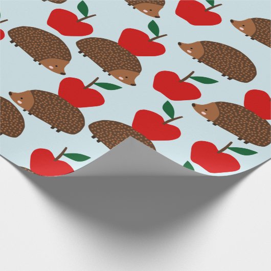 Egel en appelen Verpakkingspapier Cadeaupapier (Hoek)