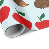 Egel en appelen Verpakkingspapier Cadeaupapier (Rol Hoek)