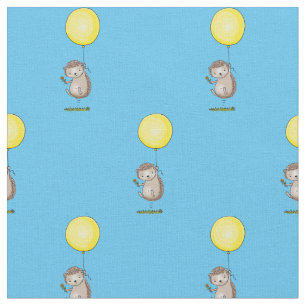 Egel en ballon cartoon stof