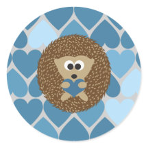 Egel en blauwe harten