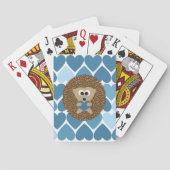 Egel en Blauwe Harten Speelkaarten (Achterkant)