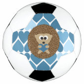 Egel en blauwe harten voetbal (Voorkant)