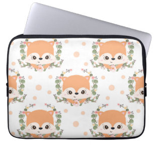 Egel en bloem Tattoo Laptop Sleeve