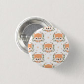 Egel en bloem Tattoo Ronde Button 3,2 Cm (Voorkant /achterkant)
