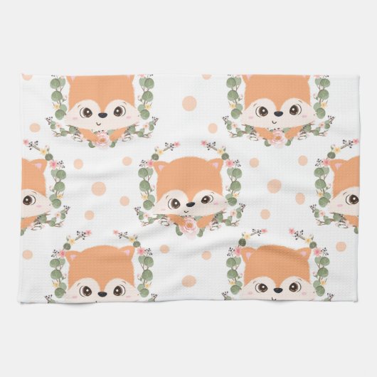 Egel en bloem Tattoo Theedoek (Horizontaal)