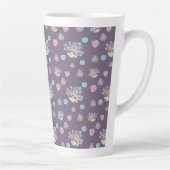 Egel en bloemen patroon latte mok (Rechts)